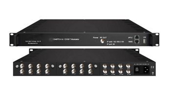 DVB-S2 to DVB-C/T encoder modulator
