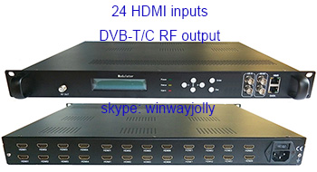 24 HDMI to DVB-T, DVB-C modulator