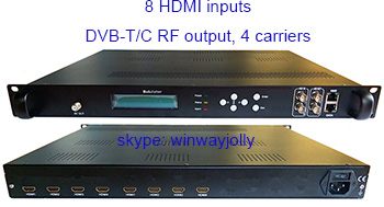 8 HDMI to DVB-C, DVB-T digital modulator