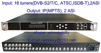 16 tuners to IP/ASI encoder