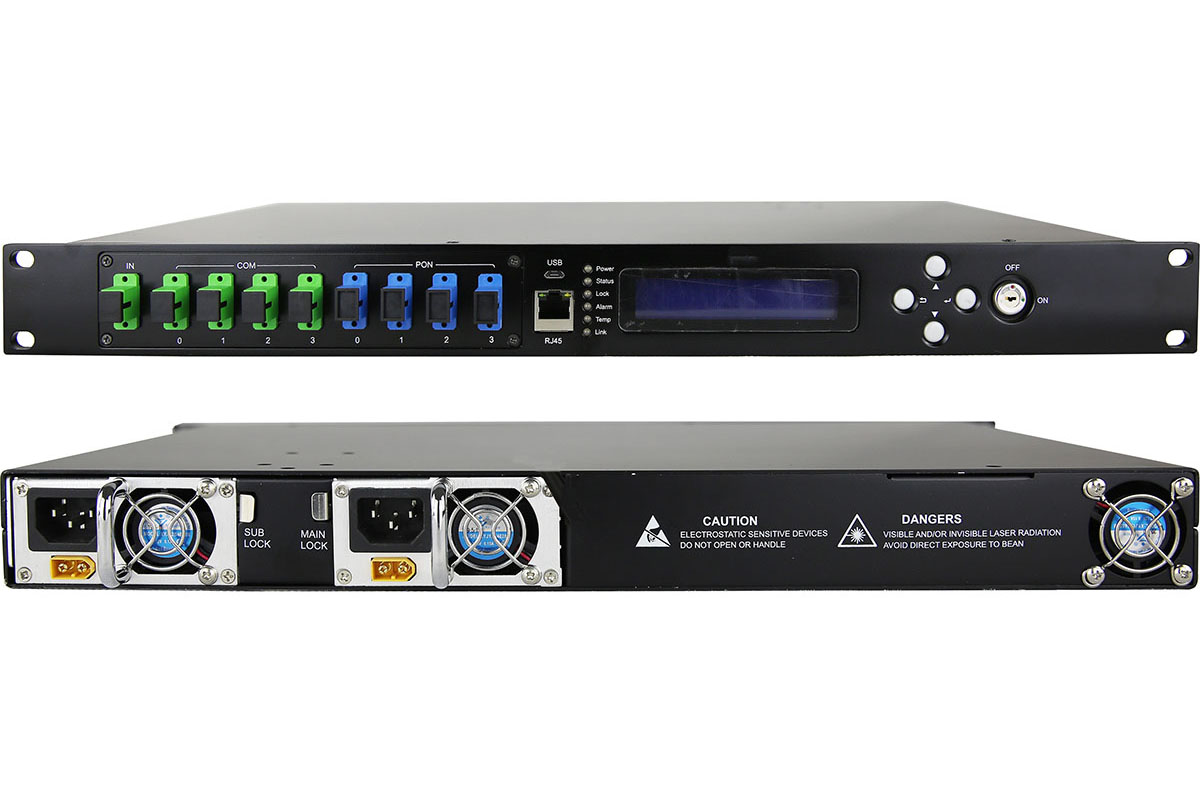 4 ports Fiber Optical Amplifier with WDM