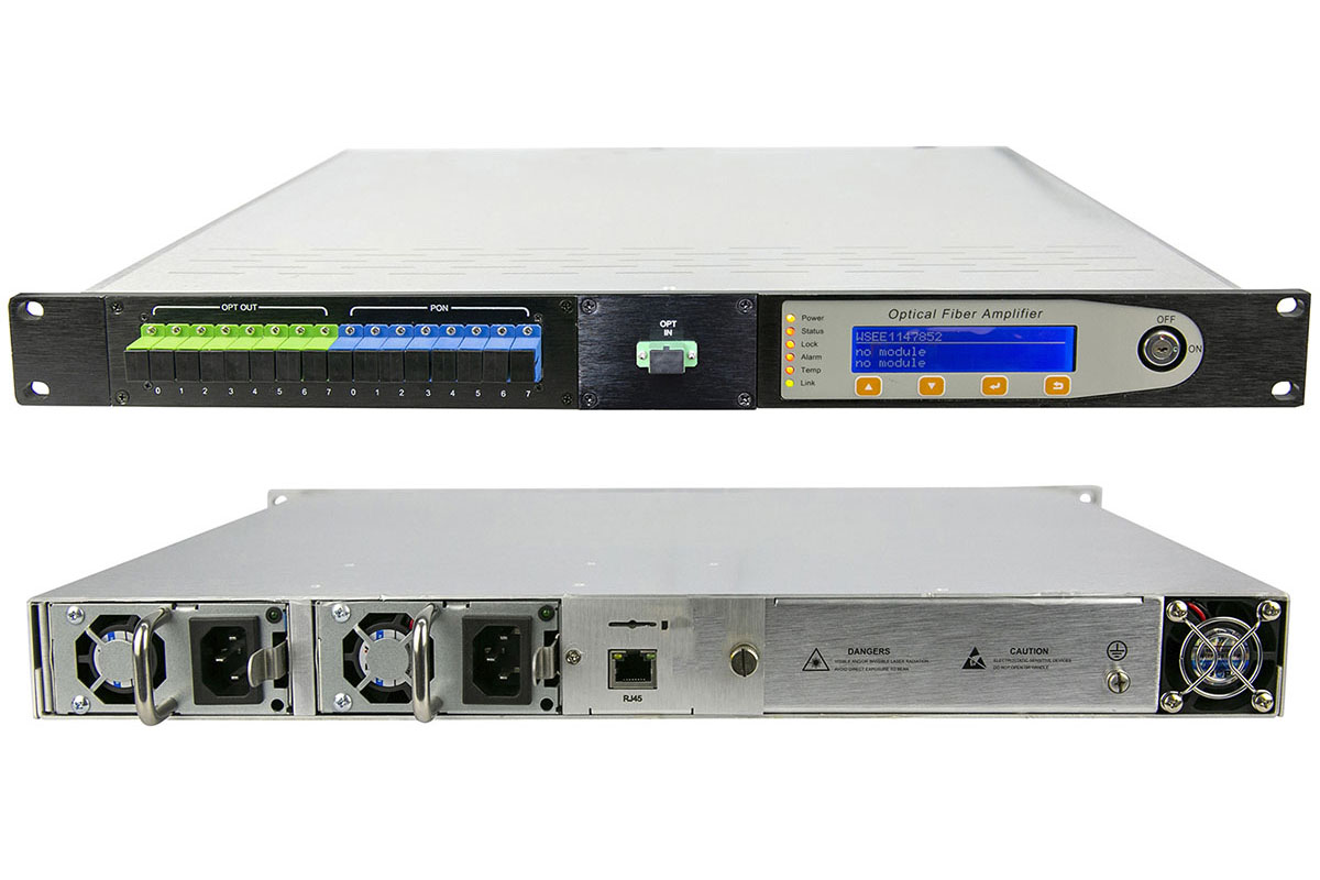 8 ports Fiber Optical Amplifier with WDM